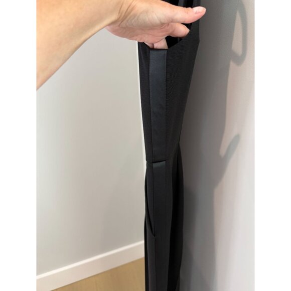 Women's Tahari ASL Tuxedo Wide-Leg Jumpsuit | Black | Size 12 - Picture 9 of 16